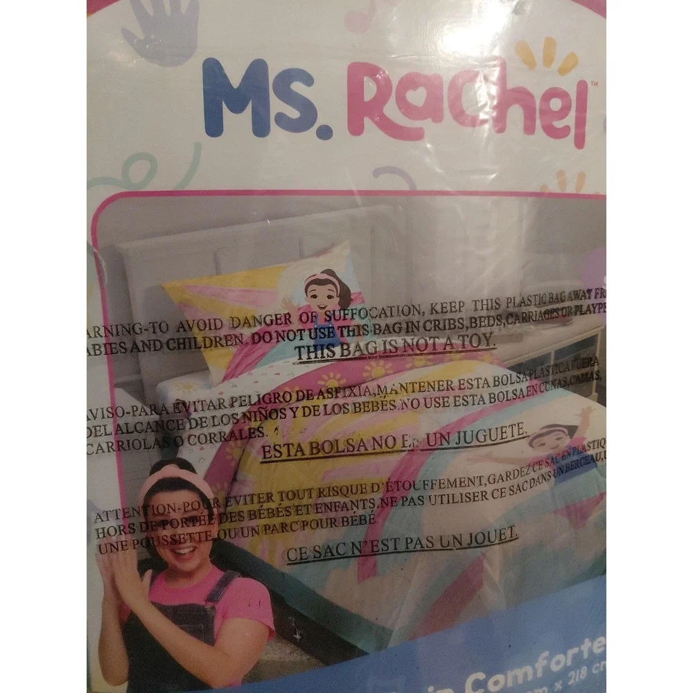 Franco Ms. Rachel Educational Adventures twin comforter  (Single Item) 64 x 86in